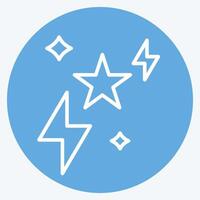 Icon Sparks. related to Magic symbol. blue eyes style. simple design editable. simple illustration vector