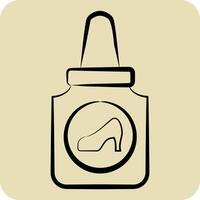 Icon Glue. related to Shoemaker symbol. hand drawn style. simple design editable. simple illustration vector