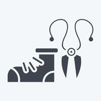 Icon Scissors. related to Shoemaker symbol. glyph style. simple design editable. simple illustration vector