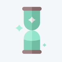 Icon Sand Watch. related to Magic symbol. flat style. simple design editable. simple illustration vector