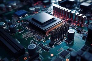 3d technology illustration A fingerprint scanner is integrated into the printed circuit. release binary code photo