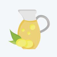 Icon Olive Oil. related to Vegan symbol. flat style. simple design editable. simple illustration vector