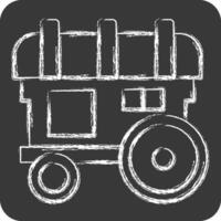 Icon Caravan. related to Medieval symbol. chalk Style. simple design editable. simple illustration vector