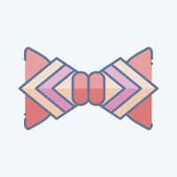 Icon Bow tie. related to Hipster symbol. doodle style. simple design editable. simple illustration vector