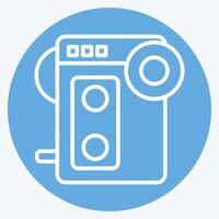 Icon Walkman. related to Hipster symbol. blue eyes style. simple design editable. simple illustration vector