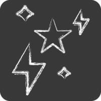 Icon Sparks. related to Magic symbol. chalk Style. simple design editable. simple illustration vector