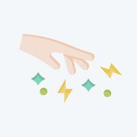 Icon Spell. related to Magic symbol. flat style. simple design editable. simple illustration vector