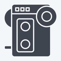 Icon Walkman. related to Hipster symbol. glyph style. simple design editable. simple illustration vector