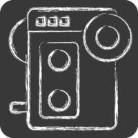 Icon Walkman. related to Hipster symbol. chalk Style. simple design editable. simple illustration vector