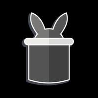 Icon Rabbit. related to Magic symbol. glossy style. simple design editable. simple illustration vector