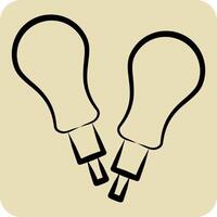 Icon AWL. related to Shoemaker symbol. hand drawn style. simple design editable. simple illustration vector