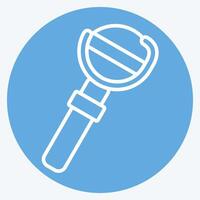Icon Magic Wand. related to Medieval symbol. blue eyes style. simple design editable. simple illustration vector