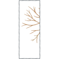 AI generated a tree branch with leaves on it png