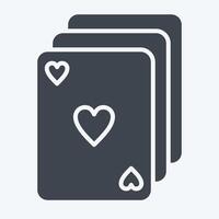 Icon Deck. related to Magic symbol. glyph style. simple design editable. simple illustration vector