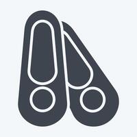 Icon Shoes. related to Shoemaker symbol. glyph style. simple design editable. simple illustration vector