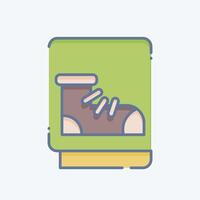 Icon Leather. related to Shoemaker symbol. doodle style. simple design editable. simple illustration vector