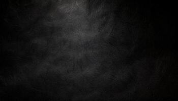 AI generated Close-up Rough, dusty and grainy black paper texture for background photo