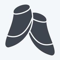 Icon Last Shoes. related to Shoemaker symbol. glyph style. simple design editable. simple illustration vector