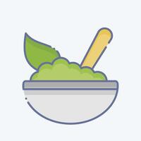 Icon Spinach. related to Vegan symbol. doodle style. simple design editable. simple illustration vector