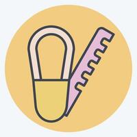 Icon Soles. related to Shoemaker symbol. color mate style. simple design editable. simple illustration vector