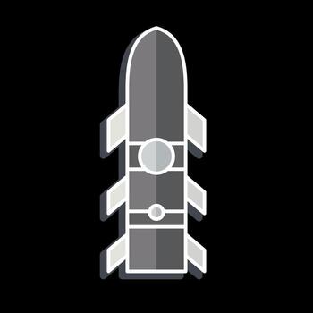 Icon Rocket. related to Weapons symbol. glossy style. simple design editable. simple illustration vector