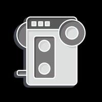 Icon Walkman. related to Hipster symbol. glossy style. simple design editable. simple illustration vector