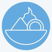 Icon Fruit Salad. related to Vegan symbol. blue eyes style. simple design editable. simple illustration vector