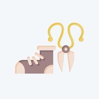 Icon Scissors. related to Shoemaker symbol. flat style. simple design editable. simple illustration vector