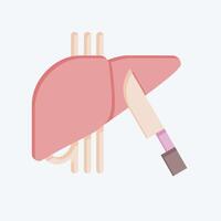 Icon Surgery. related to Hepatologist symbol. flat style. simple design editable. simple illustration vector