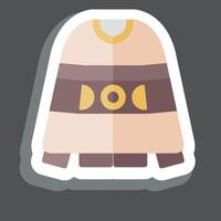 Sticker Sweater. related to Hipster symbol. simple design editable. simple illustration vector