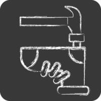 Icon Assembly. related to Shoemaker symbol. chalk Style. simple design editable. simple illustration vector