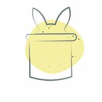 Icon Rabbit. related to Magic symbol. Color Spot Style. simple design editable. simple illustration vector