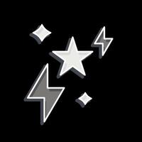 Icon Sparks. related to Magic symbol. glossy style. simple design editable. simple illustration vector