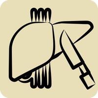 Icon Surgery. related to Hepatologist symbol. hand drawn style. simple design editable. simple illustration vector