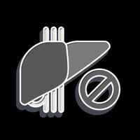 Icon Dont Use. related to Hepatologist symbol. glossy style. simple design editable. simple illustration vector