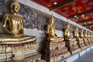 Buddha Statues in Wat Suthat Bangkok photo