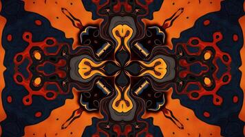 Abstract symmetrical composition. Looped bg for show or events, exhibitions, festivals or concerts, music videos. video
