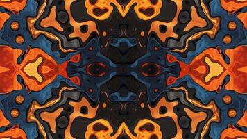 Abstract symmetrical composition. Looped bg for show or events, exhibitions, festivals or concerts, music videos. video