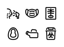 Simple Set of Medical Equipment Vector Line Icons