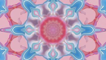Abstract color background with symmetrical repeating patterns. Seamless looping animation. video