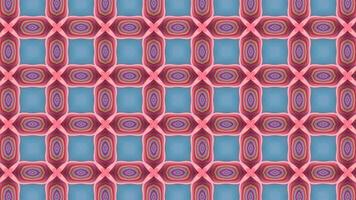 Abstract color background with symmetrical repeating patterns. Seamless looping animation. video