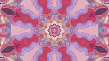 Abstract color background with symmetrical repeating patterns. Seamless looping animation. video
