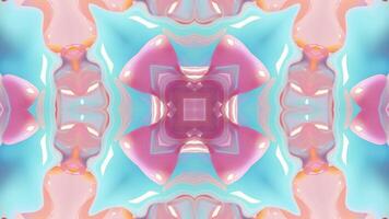 Abstract color background with symmetrical repeating patterns. Seamless looping animation. video