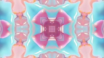 Abstract color background with symmetrical repeating patterns. Seamless looping animation. video