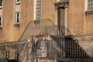 big stairway at an old house photo