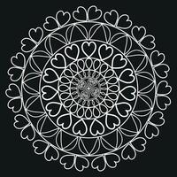 Mandala background pattern Design coloring book vector