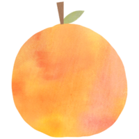 AI generated orange fruit clipart png