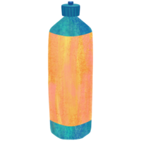 ai generiert ein Wasser Flasche mit ein bunt Farbe Job png