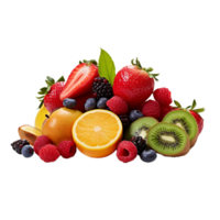 Fruit mix PNG isolated