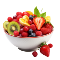 Fruit mix PNG isolated